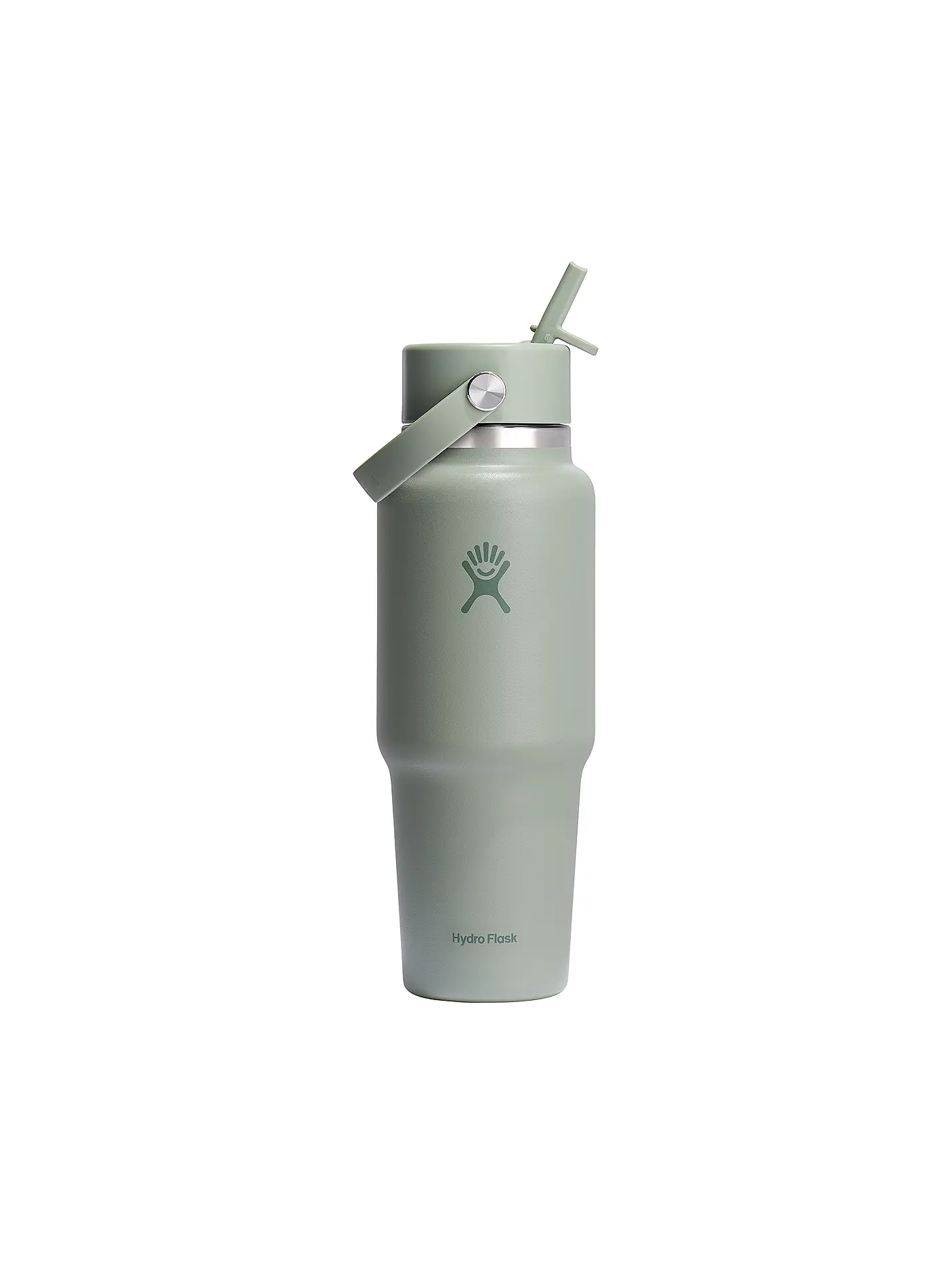 HYDRO FLASK | Trinkflasche 32oz Wide Mouth Travel Bottle with Flex Straw Cap | olive